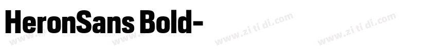 HeronSans Bold字体转换